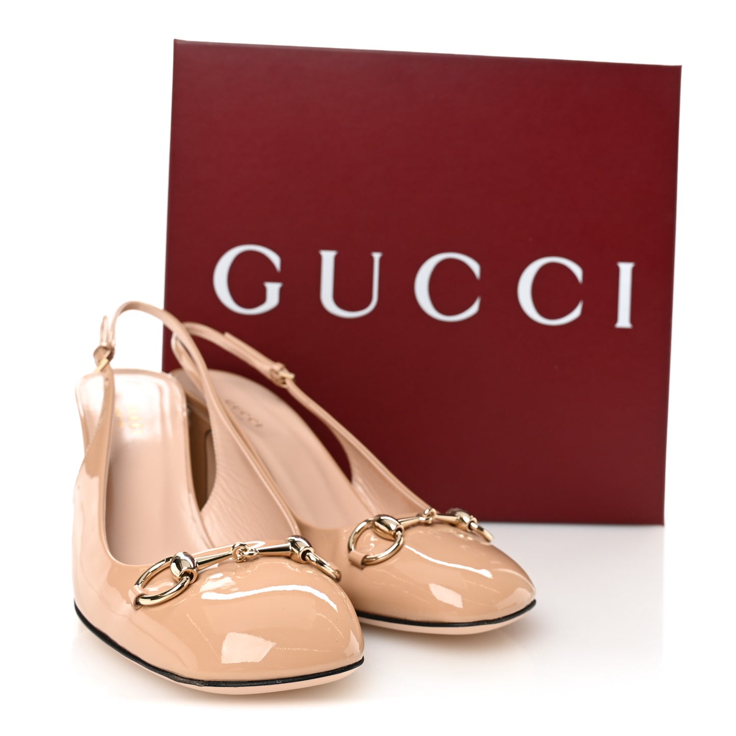 Vernice Crystal Horsebit Lady Slingback Pumps 39.5 Pink Sand