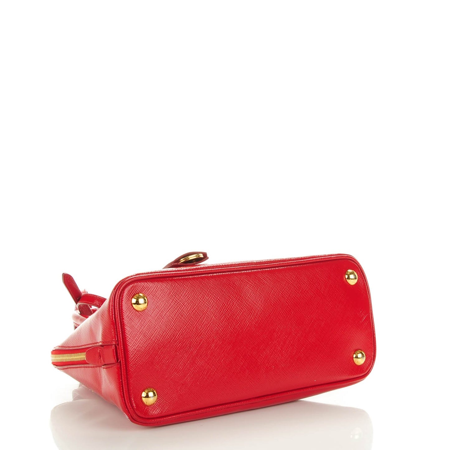 Saffiano Vernice Mini Promenade Tote Rosso