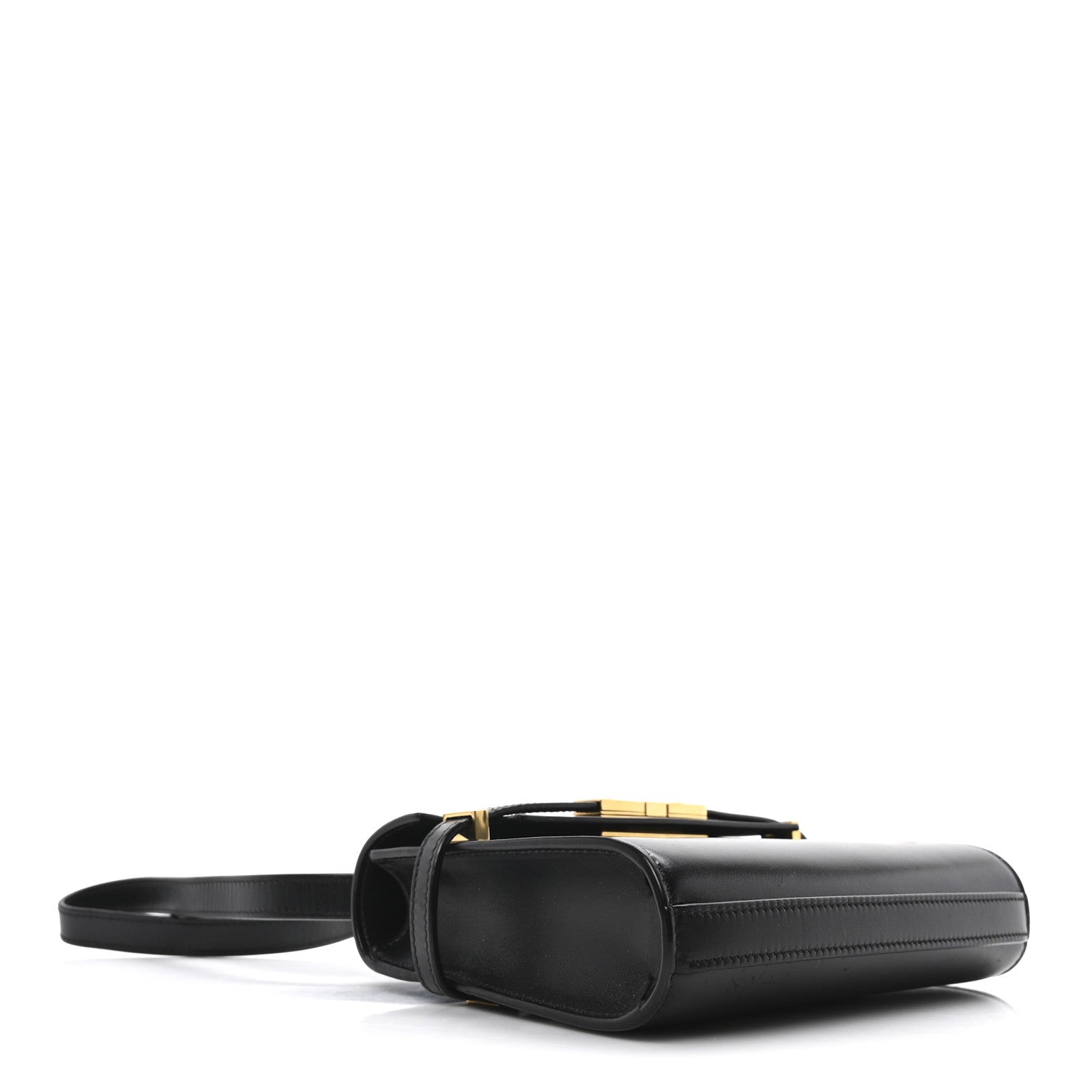 Saint Laurent Smooth Calfskin Mini Manhattan Shoulder Bag Black 4 of 9
