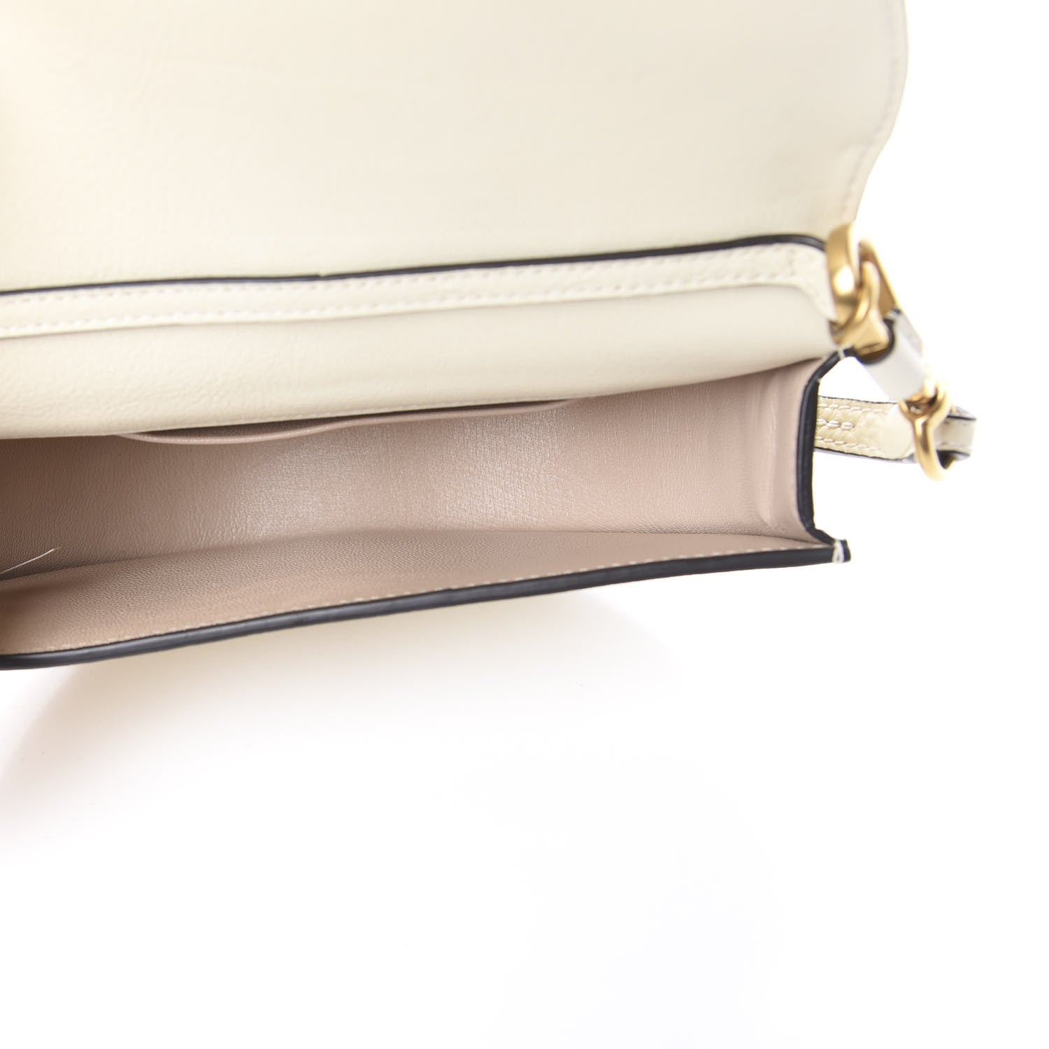 Chloe Calfskin Small Nile Bracelet Minaudiere Bag Off White 4 of 14