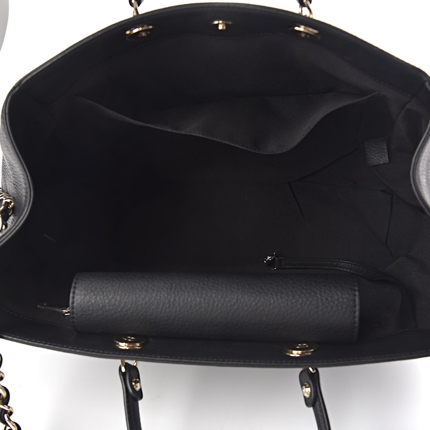 Bullskin Stitched Medium Shopping Bag Black