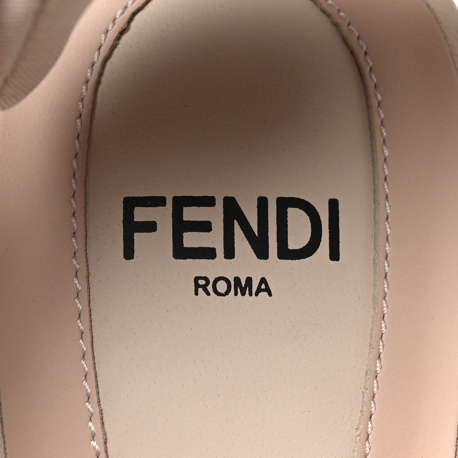Fendi Technical Mesh Colibri 55mm Slingback Pumps 38 Rose Nudo 8 of 8