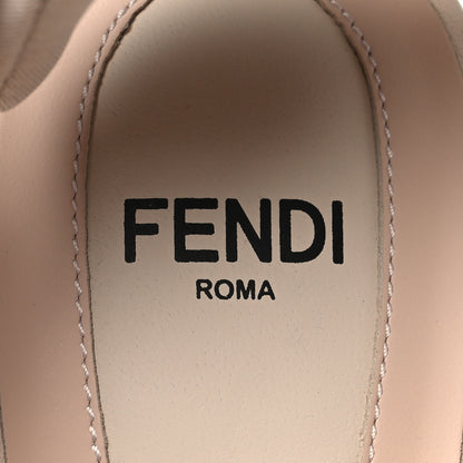 Fendi Technical Mesh Colibri 55mm Slingback Pumps 38 Rose Nudo 8 of 8