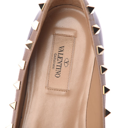 Valentino Garavani Patent Rockstud Ballerina Flats 38.5 Purple Poudre 10 of 20