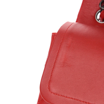 Chanel Lambskin Quilted Jumbo Double Flap Red 8 of 12