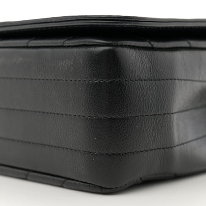 Chanel Calfskin Chevron Quilted Large Statement Flap Black 10 of 10