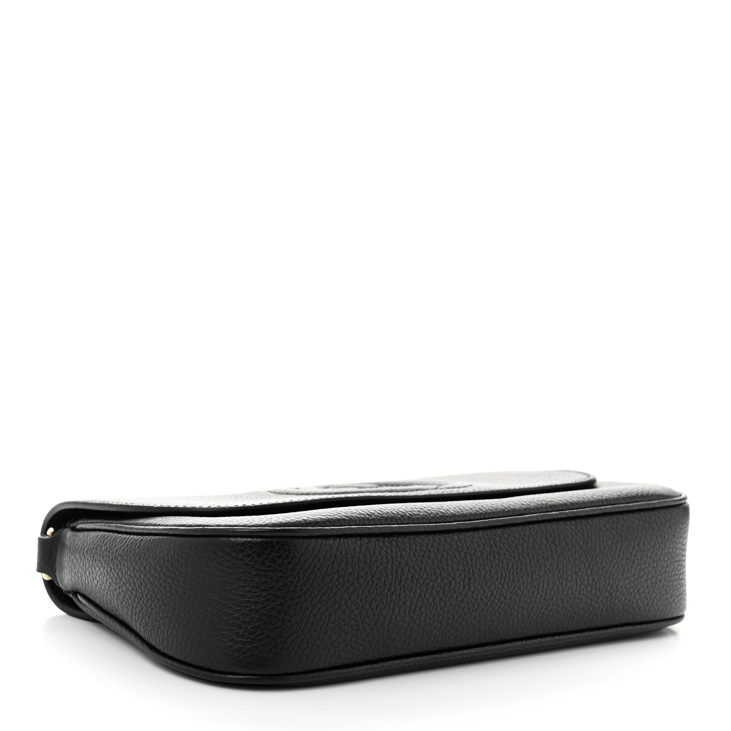 Gucci Pebbled Calfskin Medium Soho Flap Crossbody Black 4 of 10