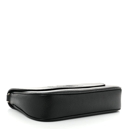 Gucci Pebbled Calfskin Medium Soho Flap Crossbody Black 4 of 10