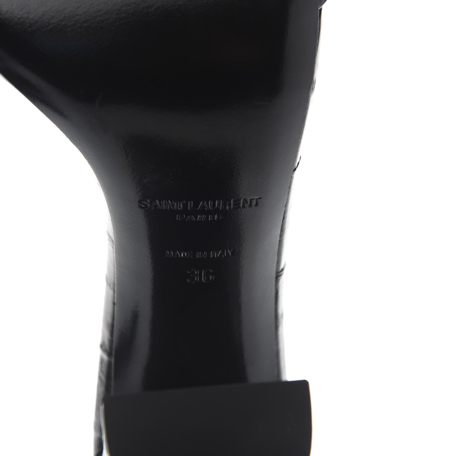 Saint Laurent Anguilla LouLou 105 Buckle Sandals 36 Black 7 of 8