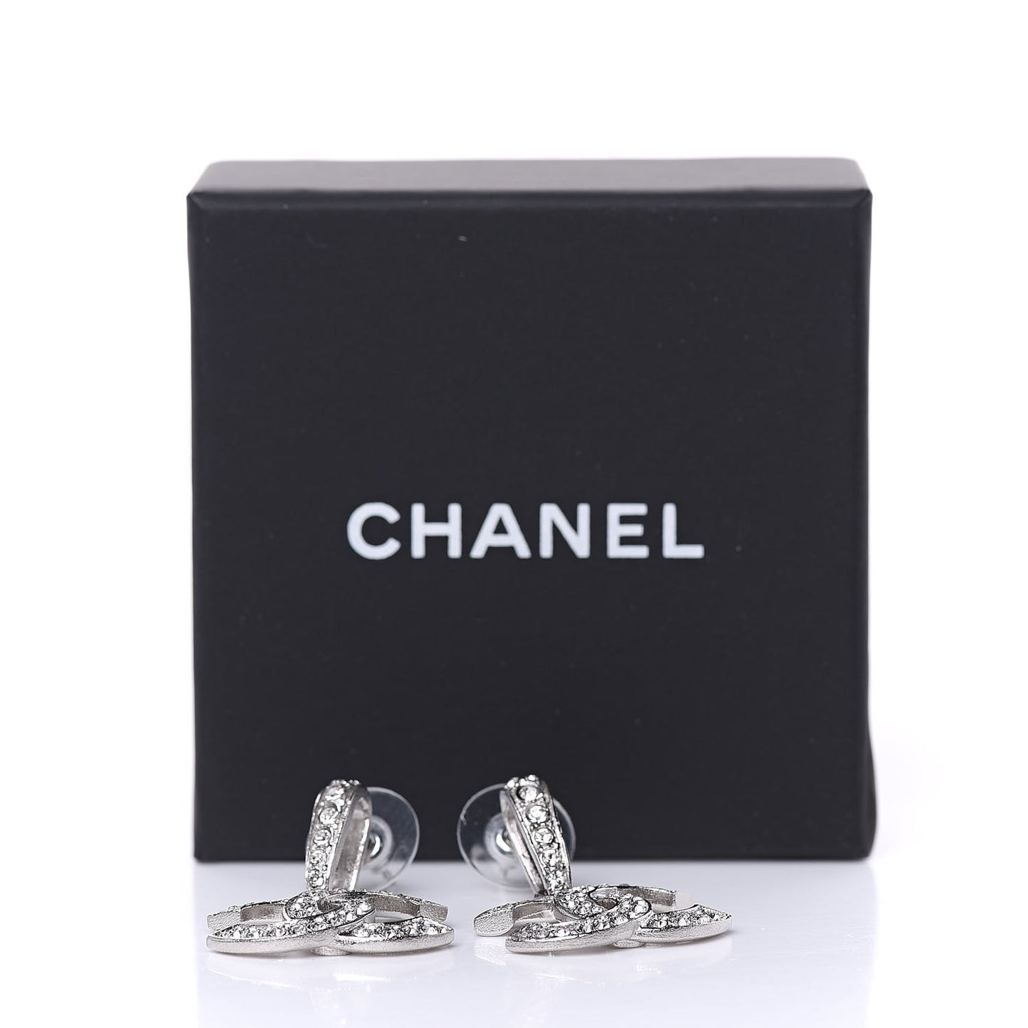 Crystal Palais Garnier CC Drop Earrings Silver