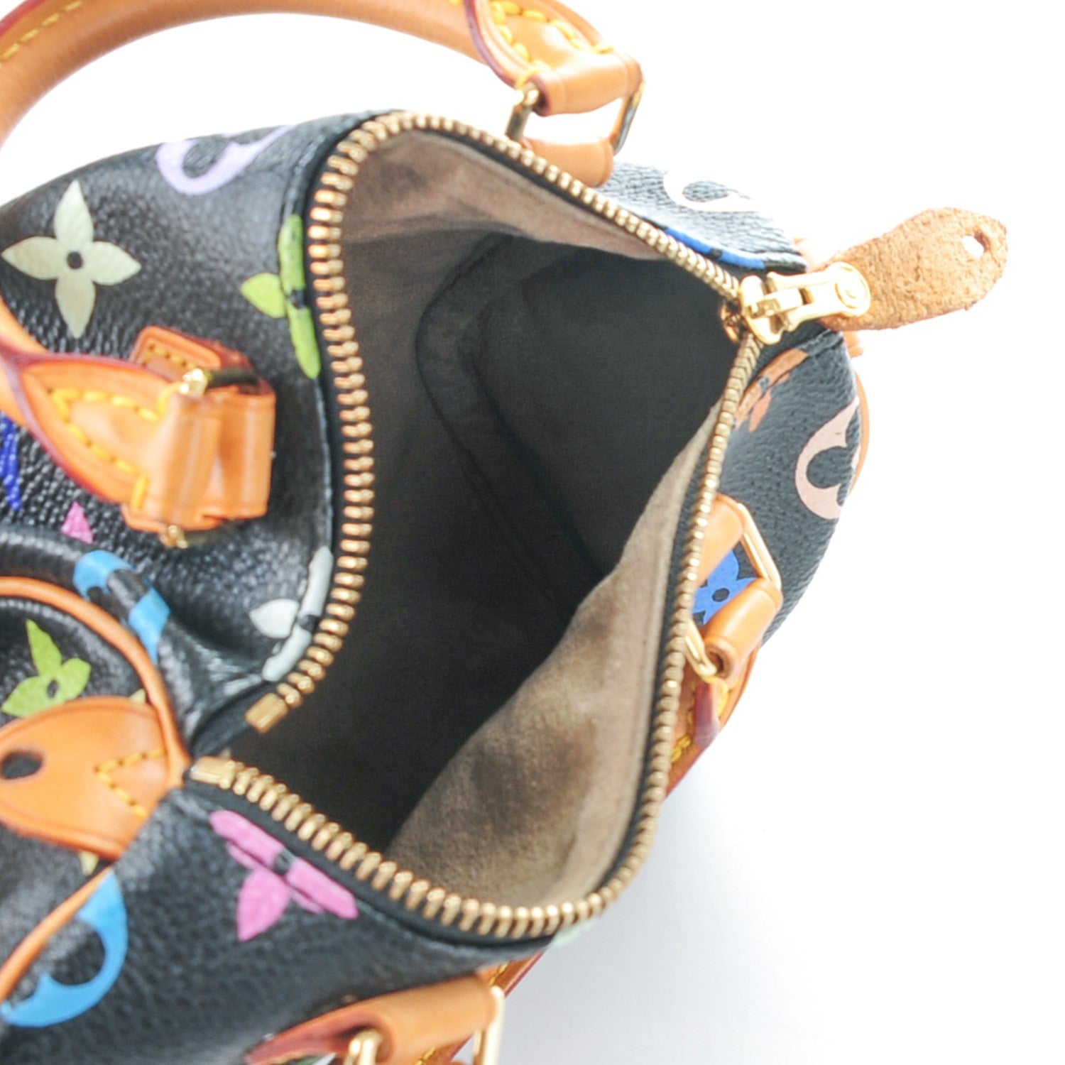 Louis Vuitton Monogram Multicolor Mini Sac HL Speedy Black 6 of 8