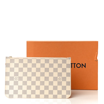 Louis Vuitton Damier Azur Neverfull MM GM Pochette 17 of 17