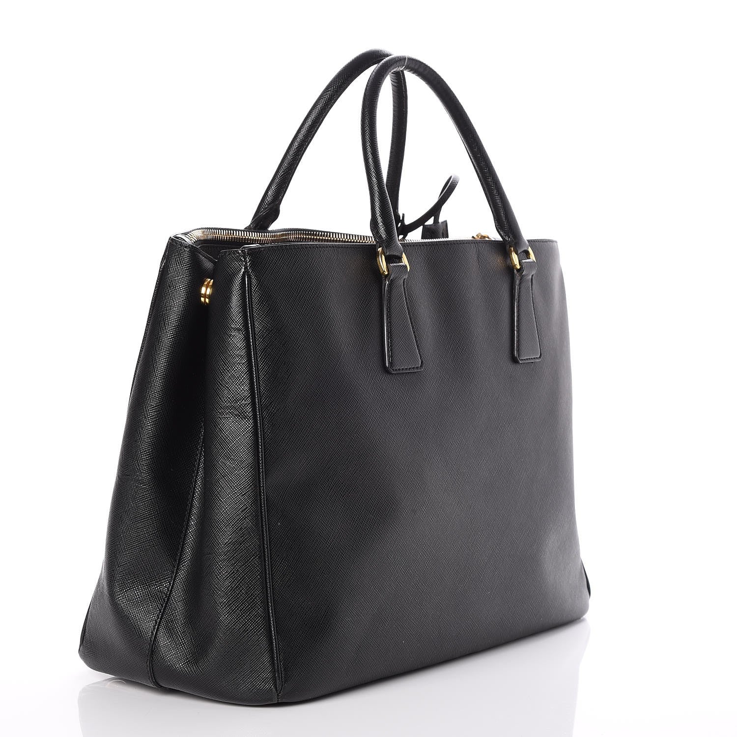 Prada Saffiano Large Galleria Double Zip Tote Black 3 of 11