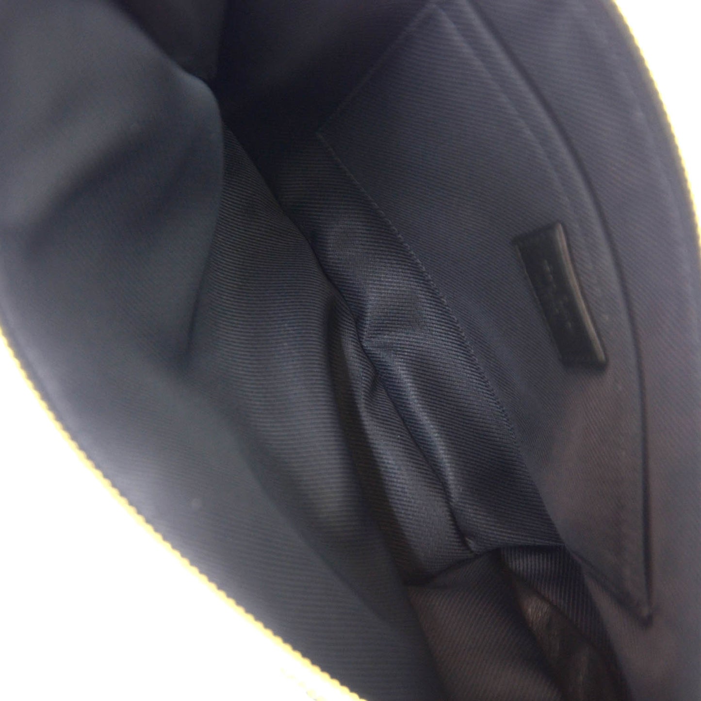 Monogram Lurex Flat Zip Pochette Noir