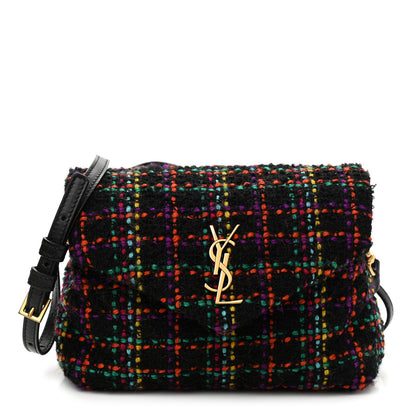 Saint Laurent Tweed Toy Loulou Shoulder Bag Black 1 of 11