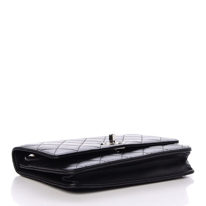 Chanel Lambskin Quilted Trendy CC Wallet On Chain WOC Black 4 of 10