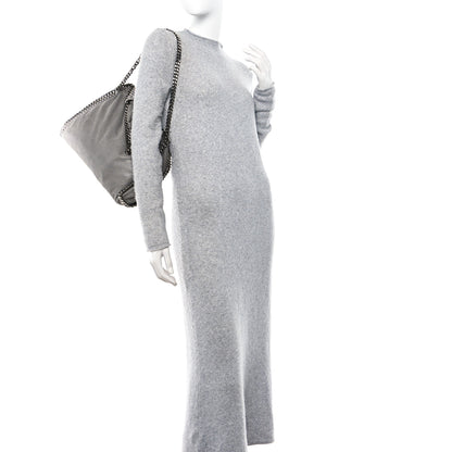 Stella McCartney STELLA MCCARTNEY Shaggy Deer Falabella Fold Over Tote Grey 2 of 12