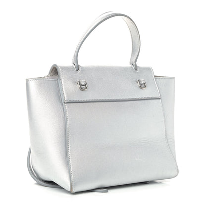 Celine Laminated Calfskin Nano Belt Bag Silver 3 of 12