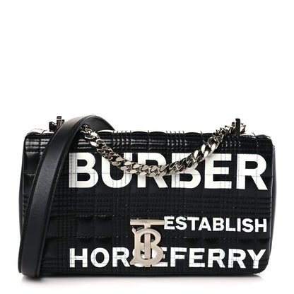 Burberry Patent Quilted Horseferry Print Small Lola Bag Black 1 of 8
