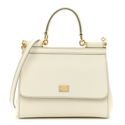 Dolce & Gabbana Dauphine Small Miss Sicily Satchel White 1 of 11