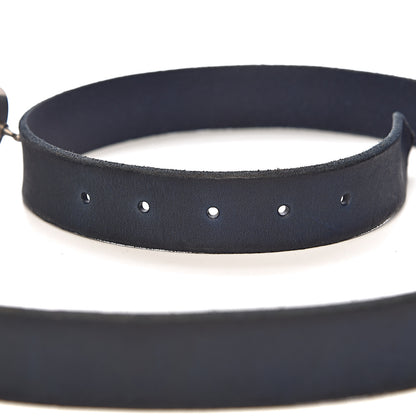 Gucci Cuoio Toscano Nickel Double G 30mm Belt 100 40 Blue 6 of 8
