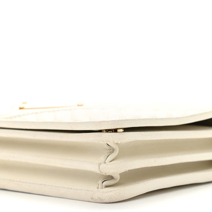Prada Nappa Impunture Diagramme Chain Crossbody Bag Bianco 8 of 8
