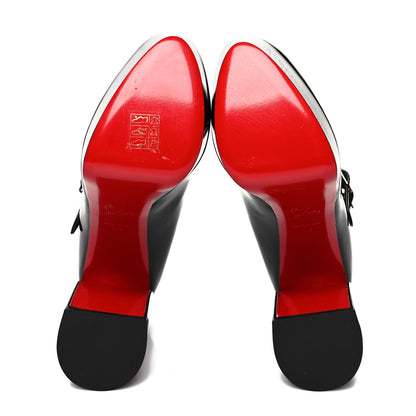 Christian Louboutin Patent Movida Jane 130 Pumps 38 Black 5 of 8
