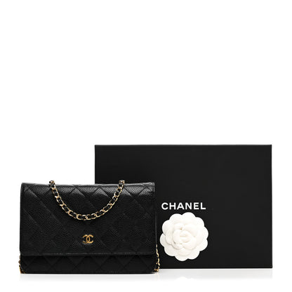 Chanel Caviar Quilted Wallet on Chain WOC Black 11 of 11