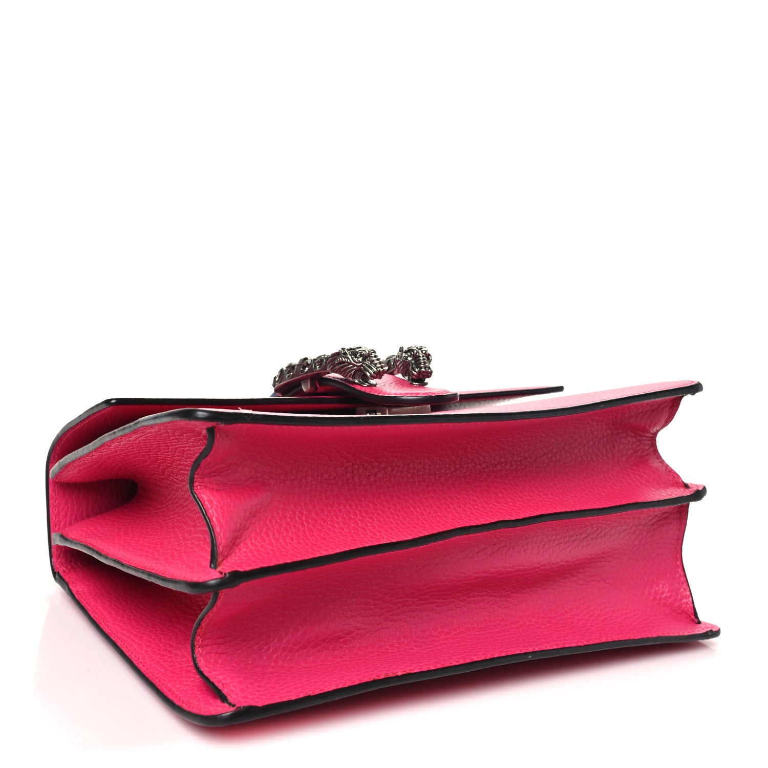 Gucci Dollar Calfskin Crystal Web Medium Dionysus Bamboo Top Handle Bag Box Pink Black Diamond 4 of 10