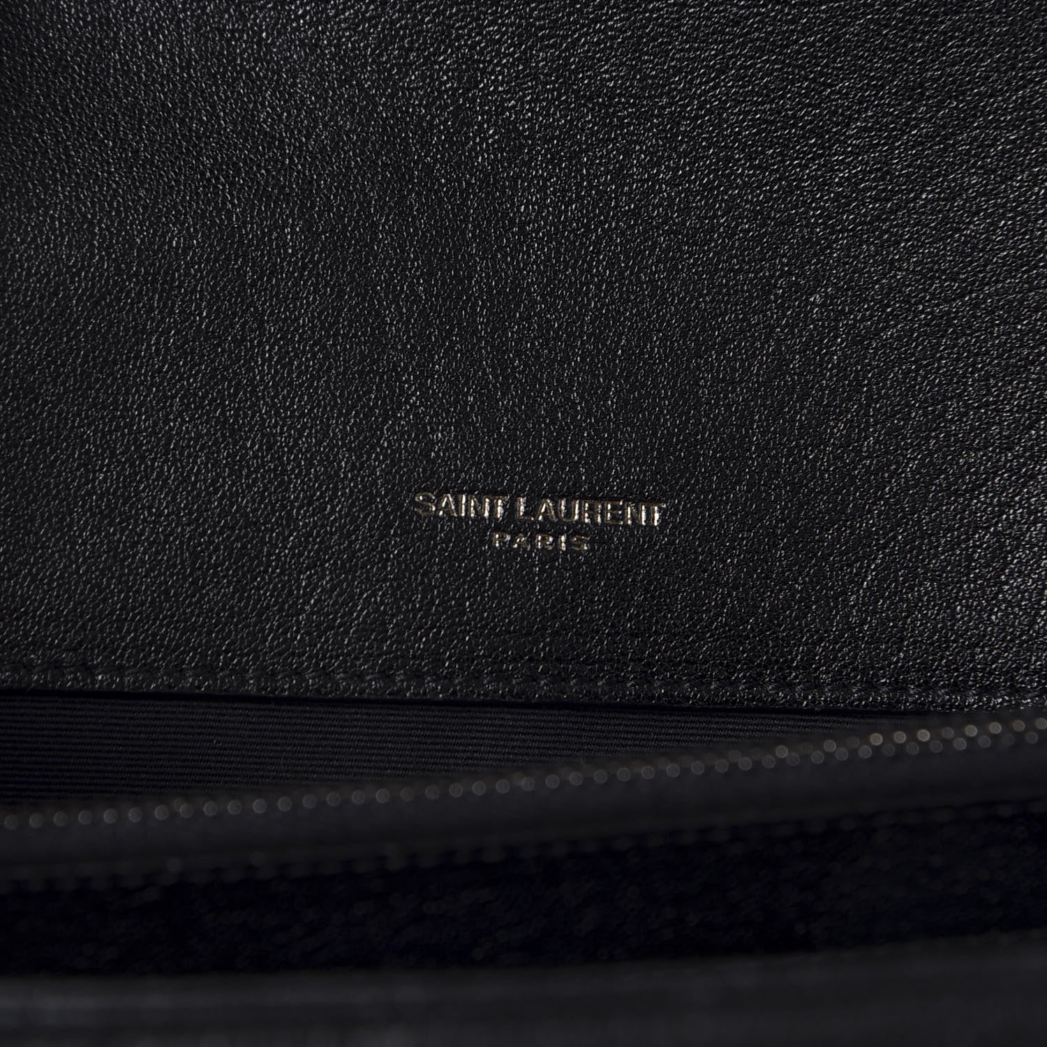 Saint Laurent Sheepskin Matelasse Chevron Monogram Large College Satchel Black 7 of 9