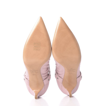 Valentino Garavani Nappa Love Latch Cross Strap 45mm Pumps 37.5 Cipria 6 of 12