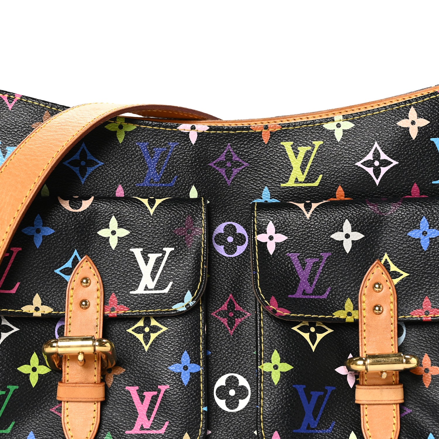 Louis Vuitton Monogram Multicolor Lodge GM Black 7 of 13