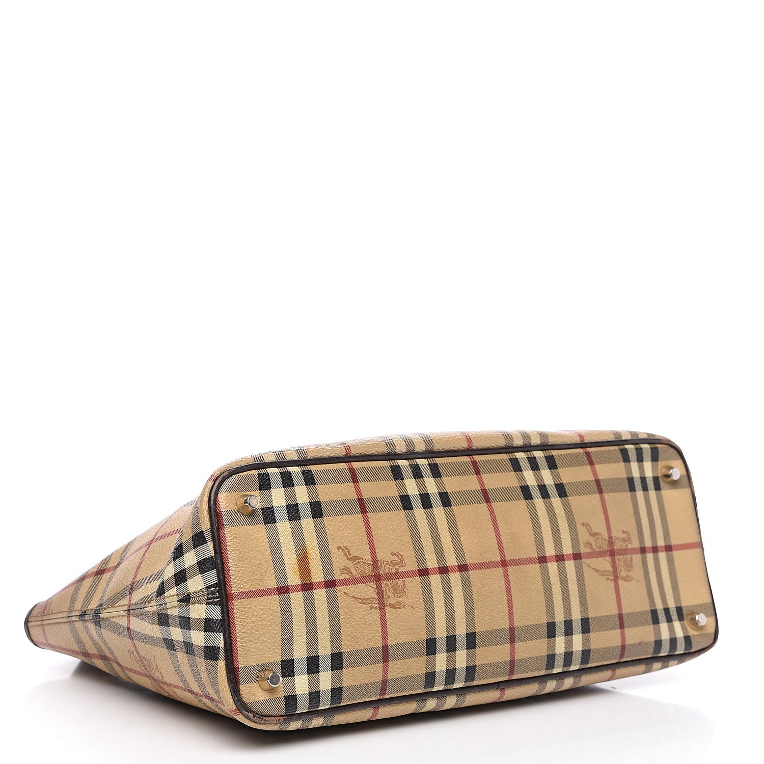 Burberry Haymarket Check Medium Regent Tote Chocolate 3 of 16