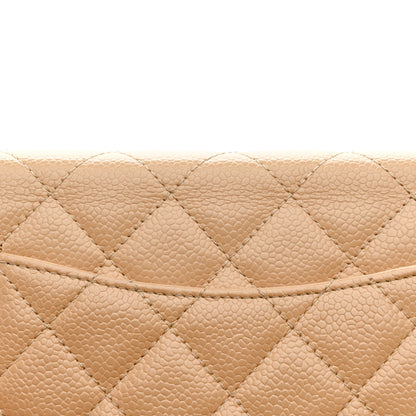 Chanel Caviar Quilted Wallet On Chain WOC Beige 14 of 15