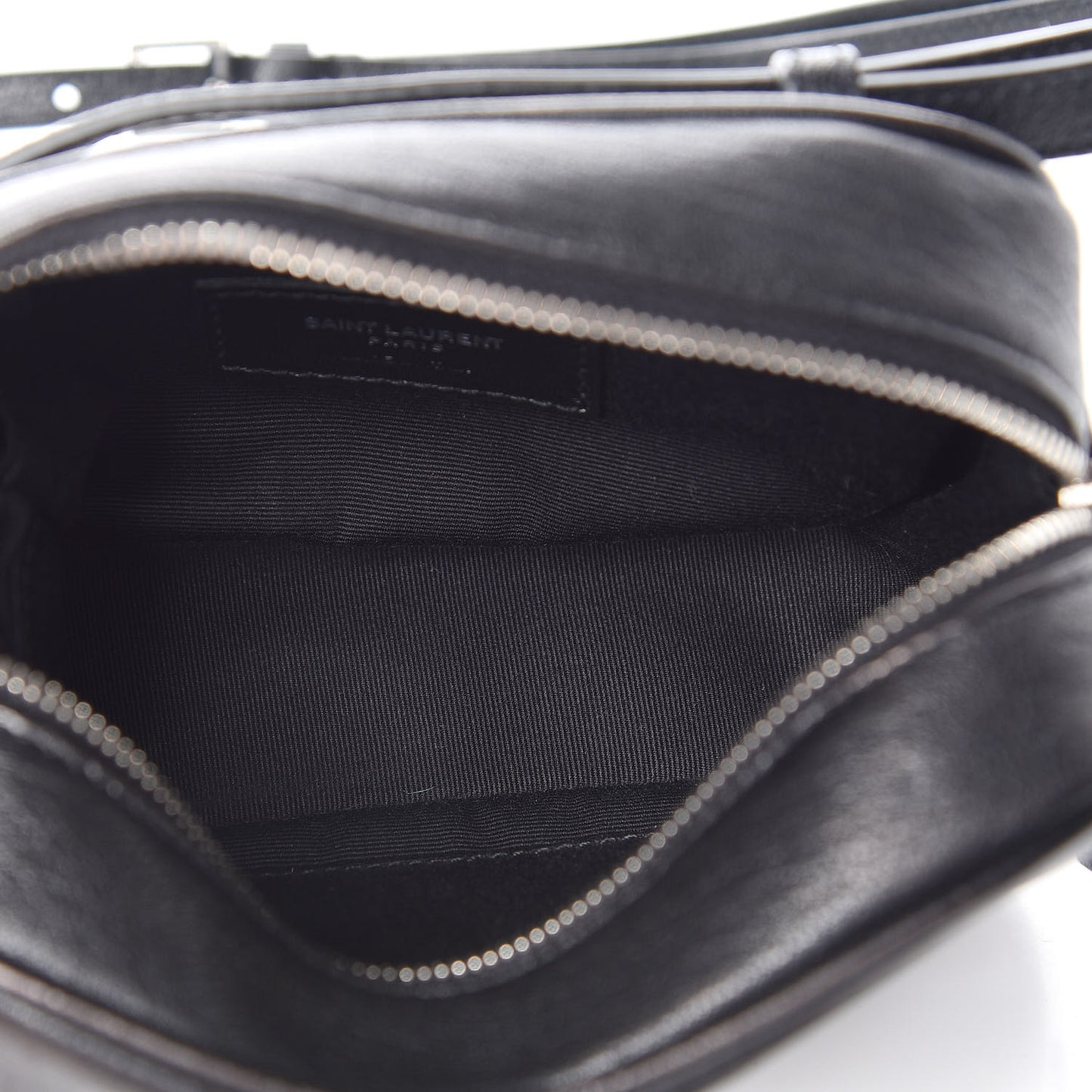 Lambskin Monogram Lou Belt Bag Black