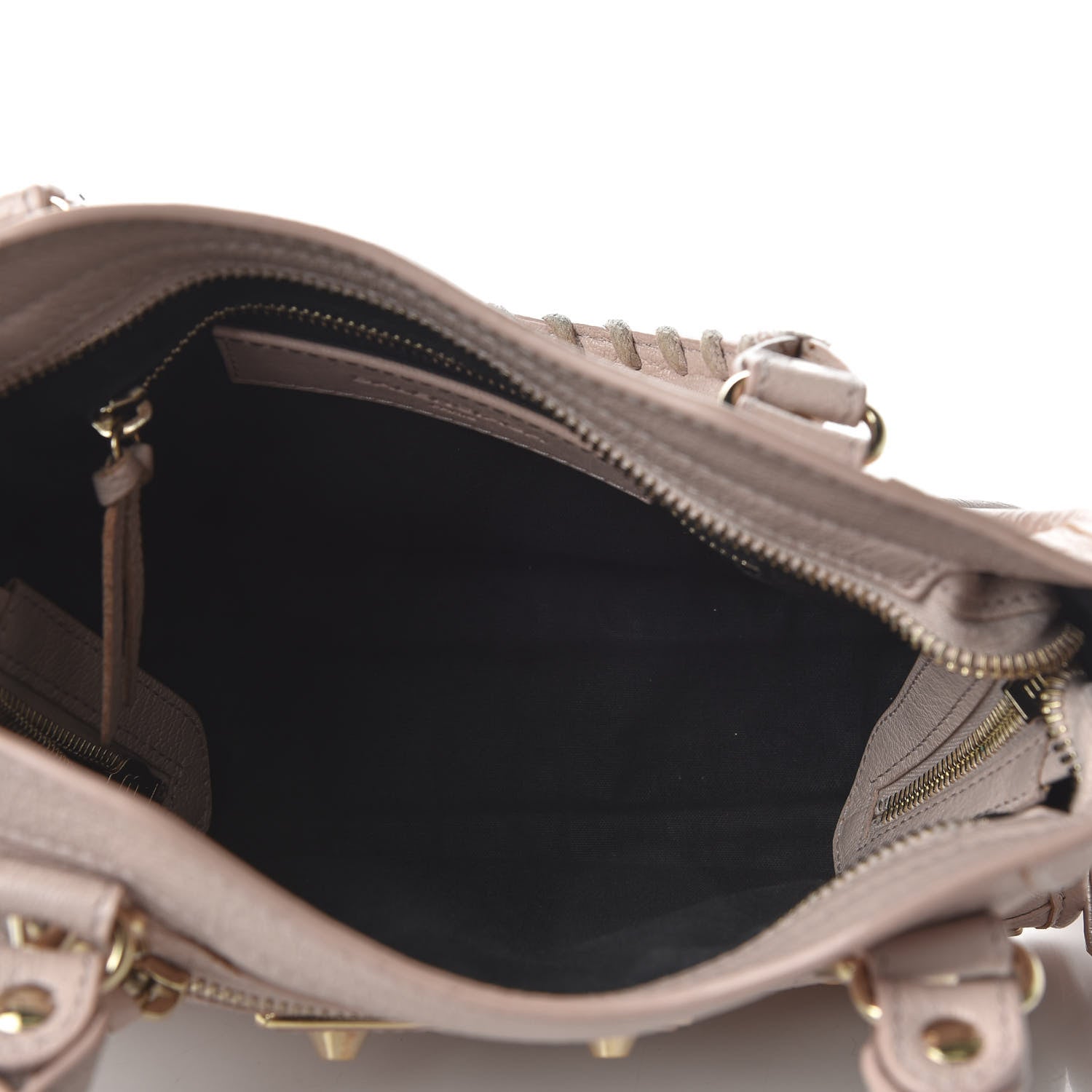 Balenciaga Chevre Gold Metallic Edge Hardware Mini City Rose Aubepine Bois de Rose 7 of 9