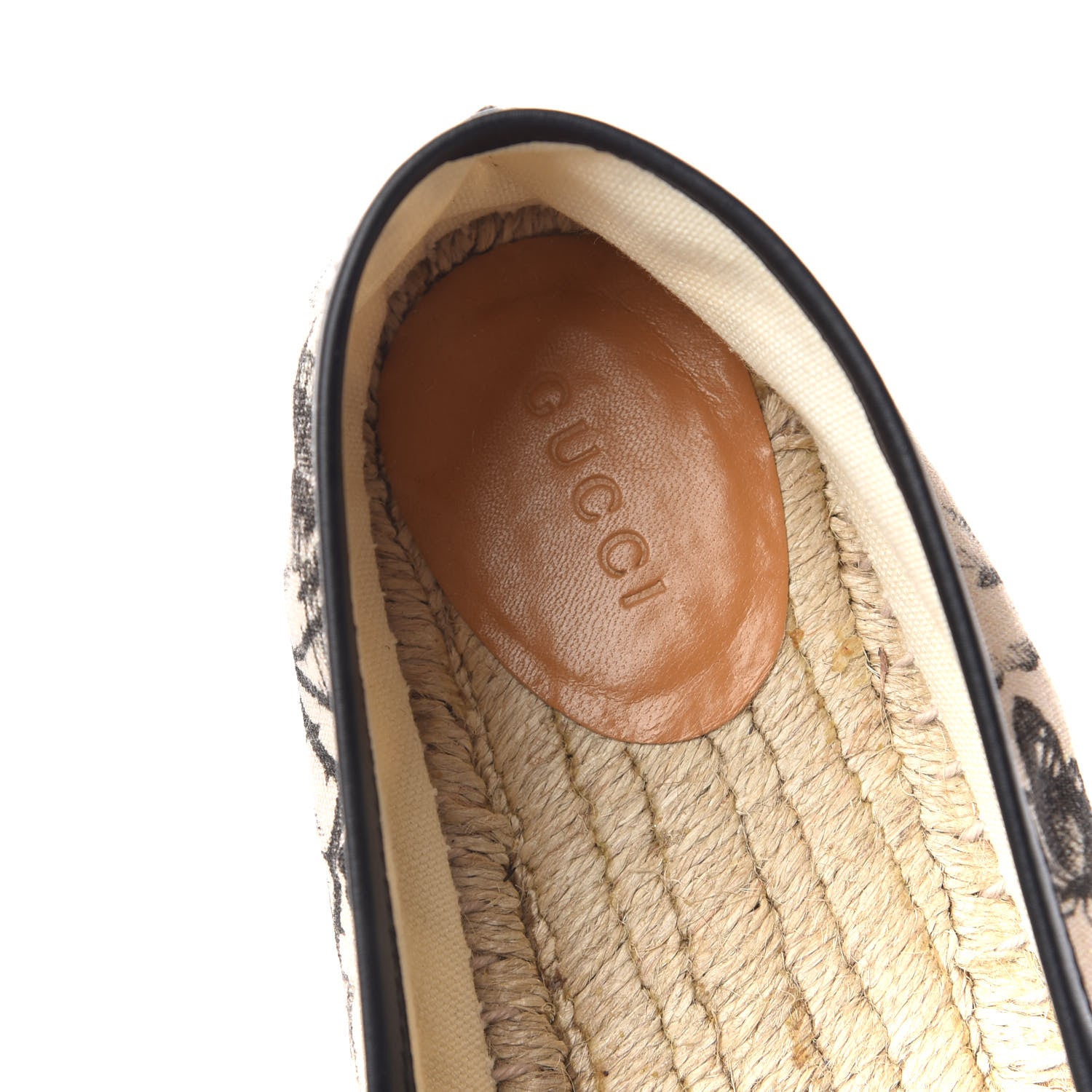 Gucci Canvas Pilar Printed Espadrille 40 Black 8 of 11