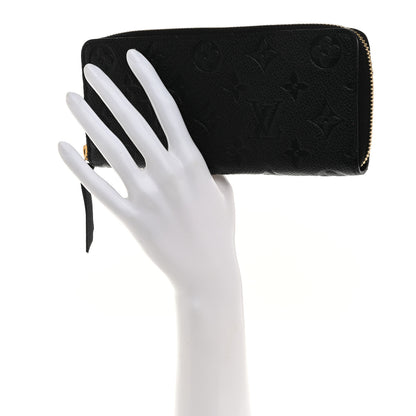 Louis Vuitton Empreinte Clemence Wallet Black 2 of 8