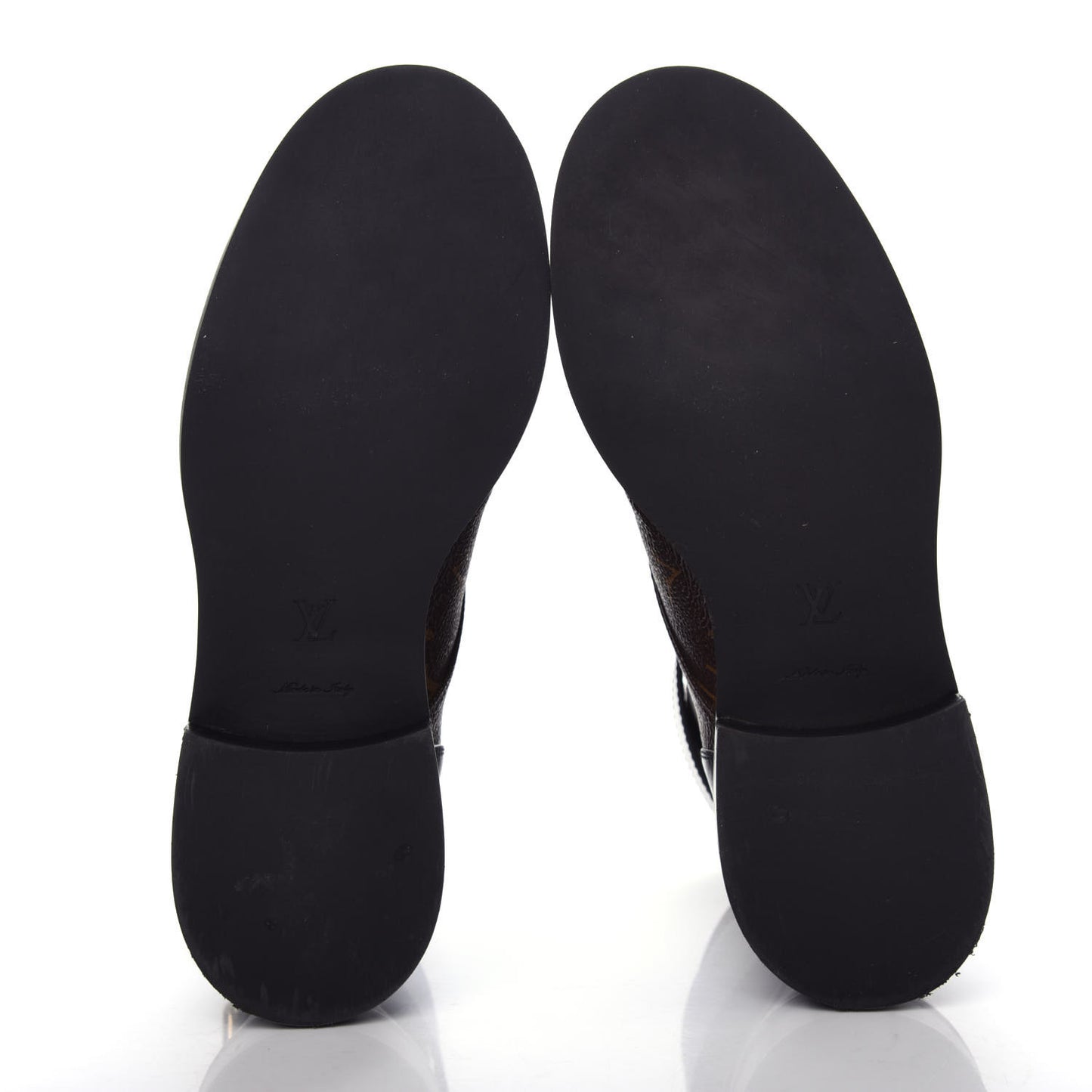 Calfskin Monogram Wonderland Flat Ranger Boots 37 Black