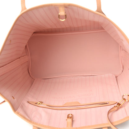 Louis Vuitton Damier Azur Neo Neverfull MM Rose Ballerine 5 of 11