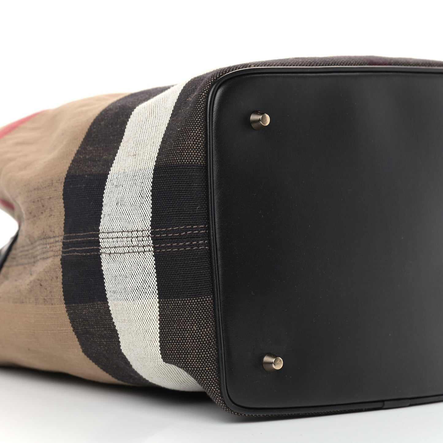 Canvas Mega Check Medium Ashby Hobo Black