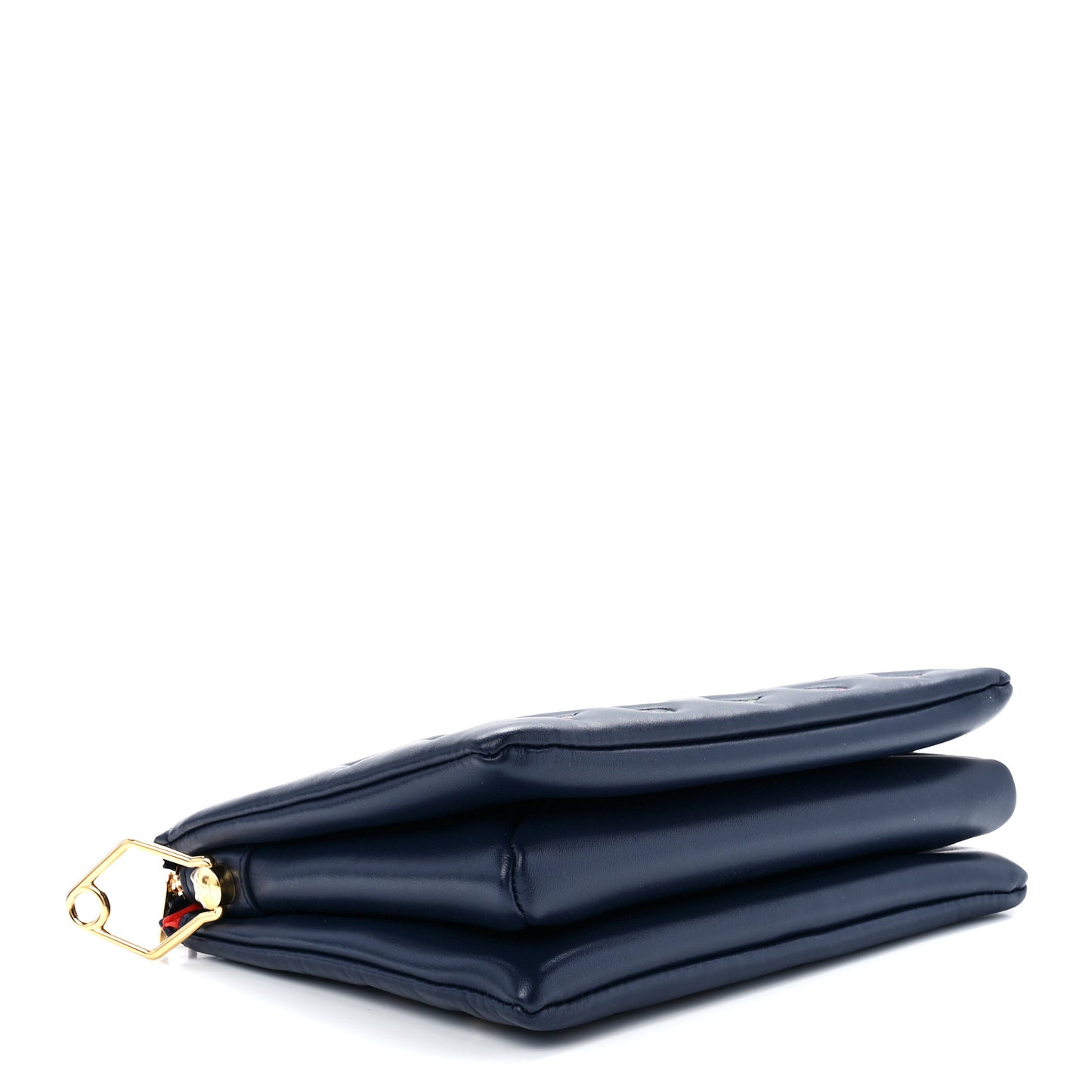 Lambskin Embossed Monogram LV Garden Coussin PM Navy