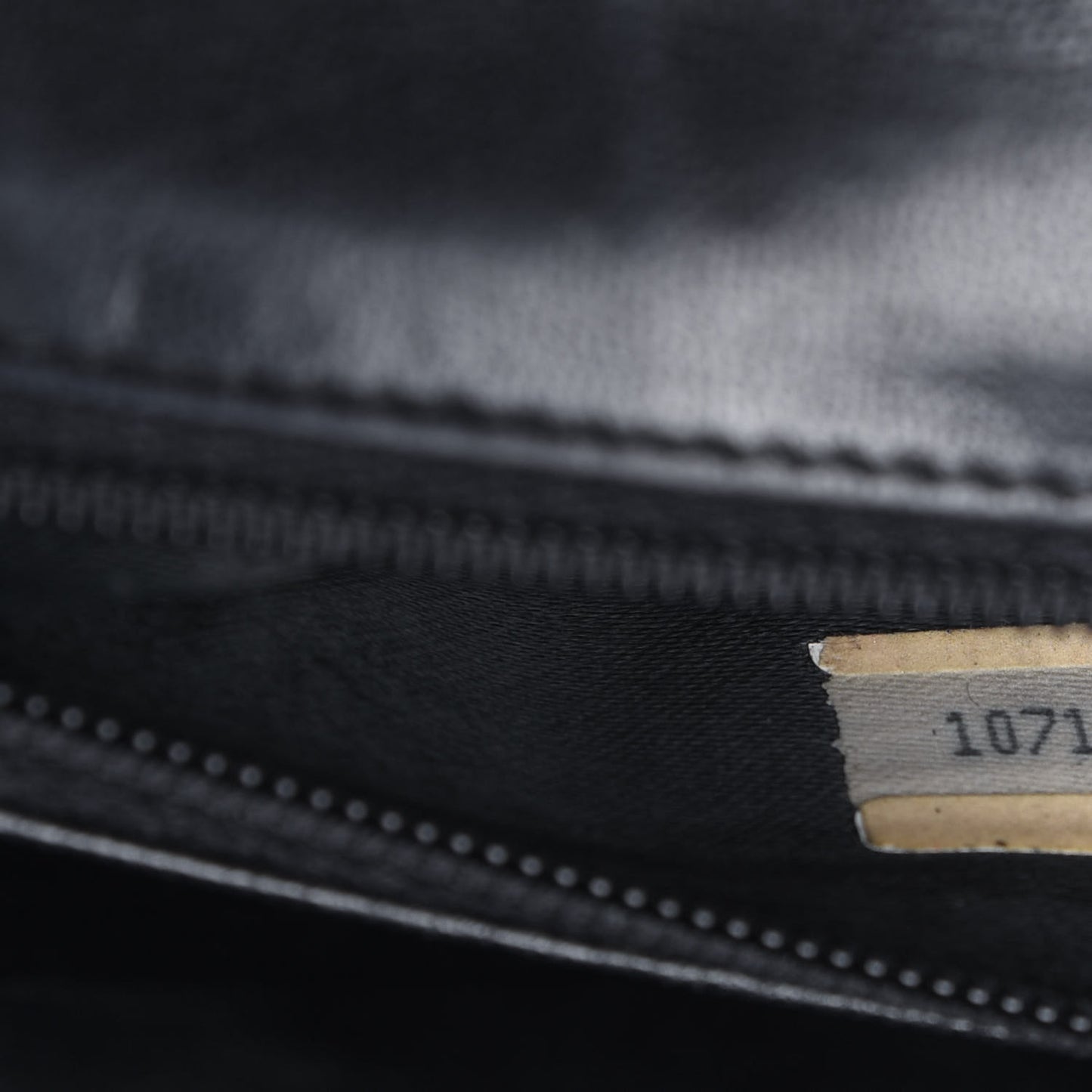 Lambskin Quilted Small Tassel Single Flap Black