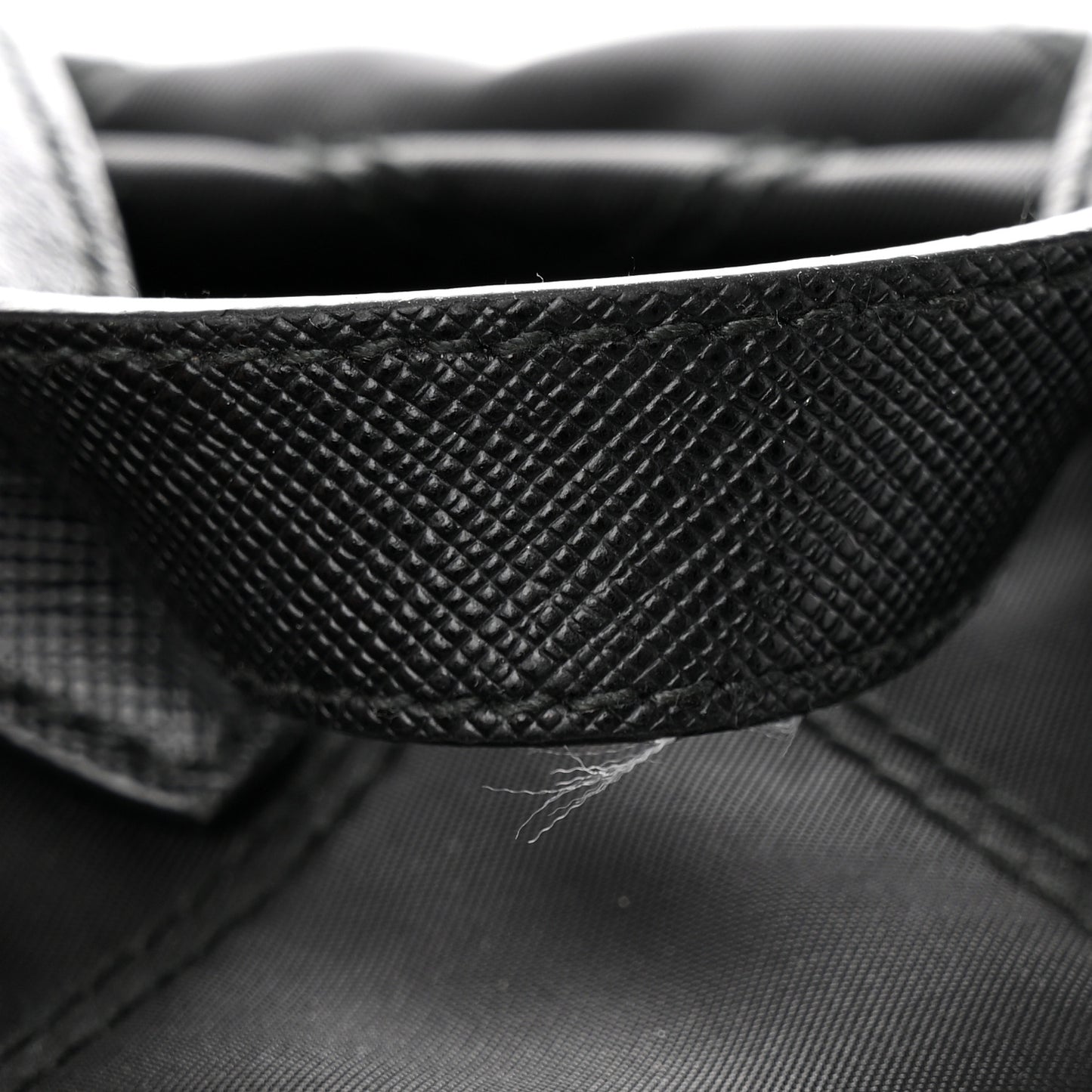 Tessuto Nylon Saffiano Vela Quilted Backpack Black