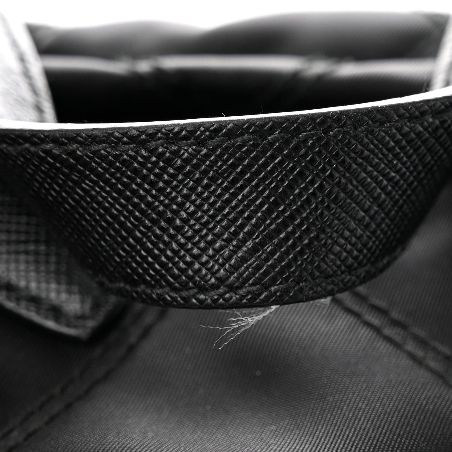 Prada Tessuto Nylon Saffiano Vela Quilted Backpack Black 19 of 19