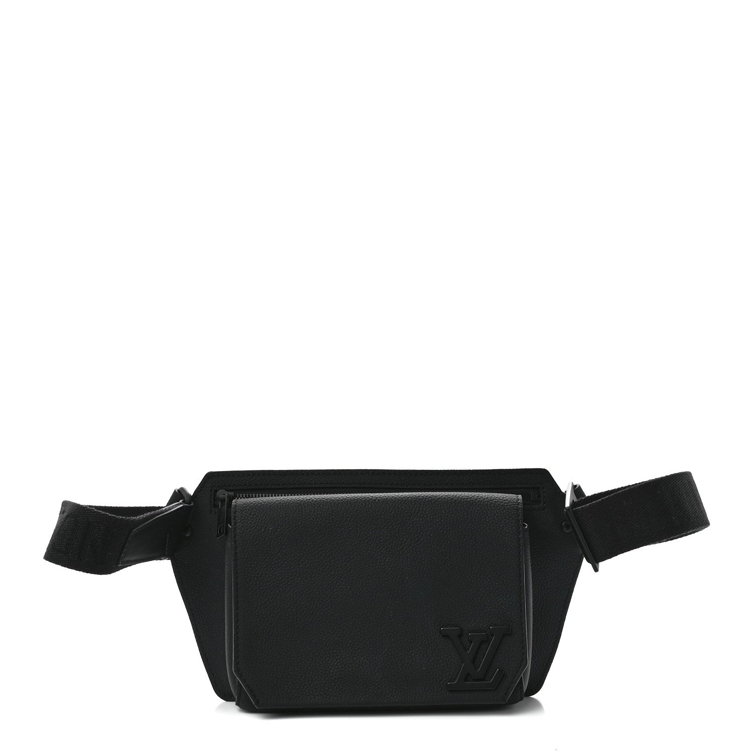 Louis Vuitton Grained Calfskin Aerogram Takeoff Sling Black 1 of 13