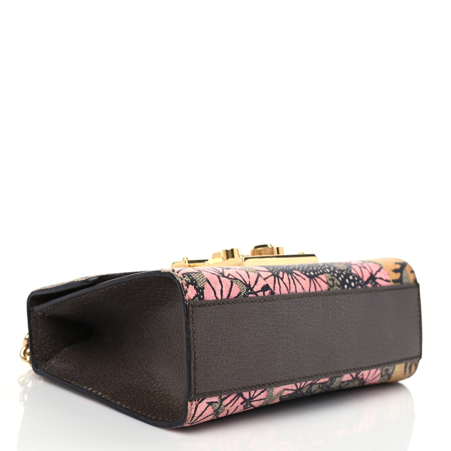 GG Supreme Monogram Bengal Small Padlock Shoulder Bag Beige Pink