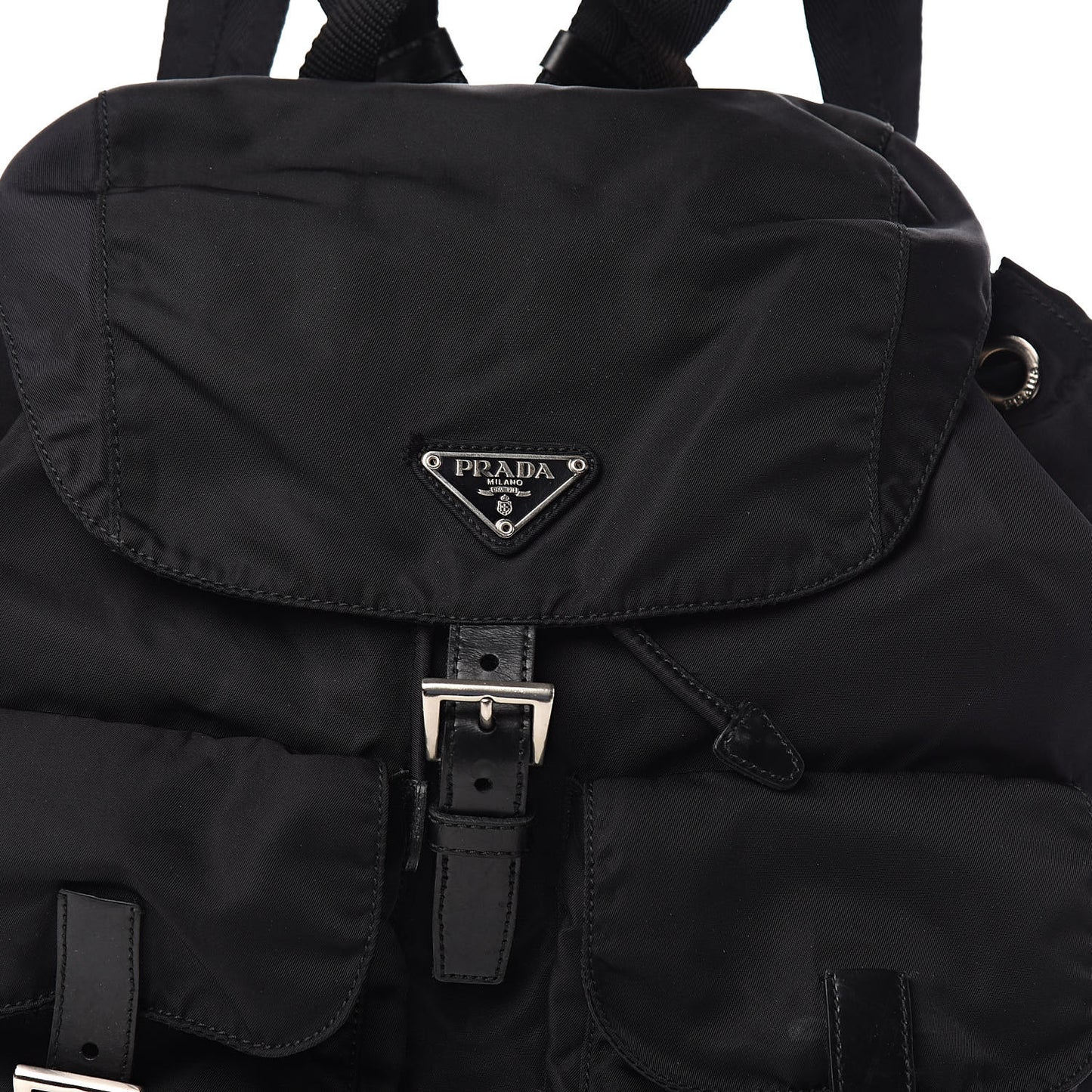 Nylon Vela Medium Backpack Black