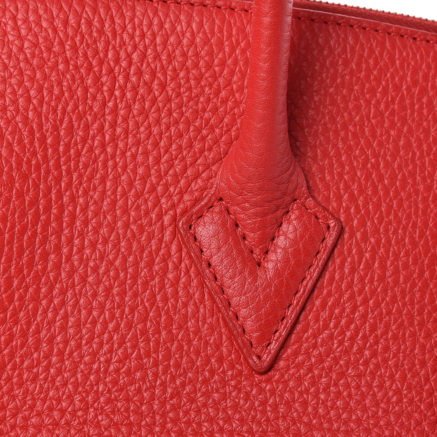 Louis Vuitton Cuir Taurillon Soft Lockit MM Rubis 13 of 13