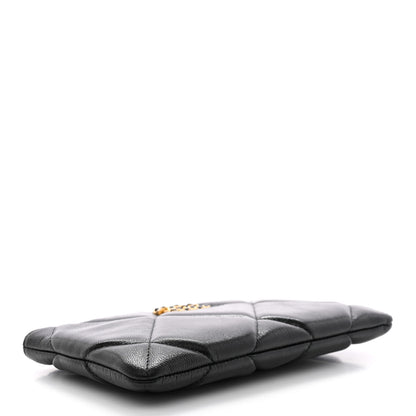 Chanel Goatskin Quilted Small Chanel 19 Pouch Black 4 of 8